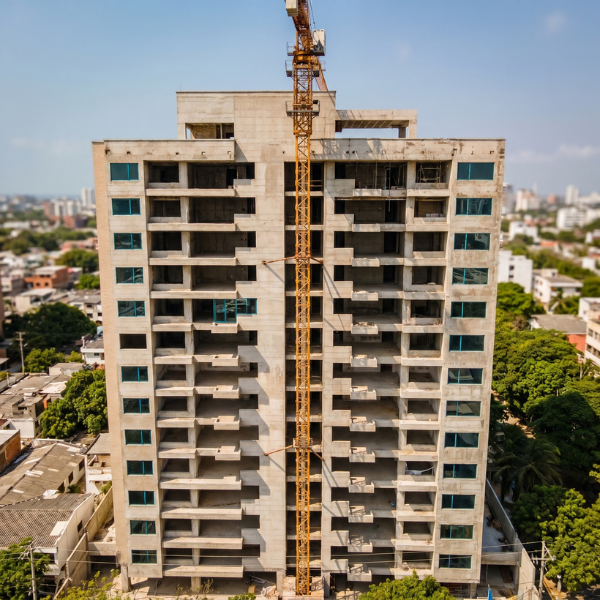 Seguimiento aéreo de obra de construcción